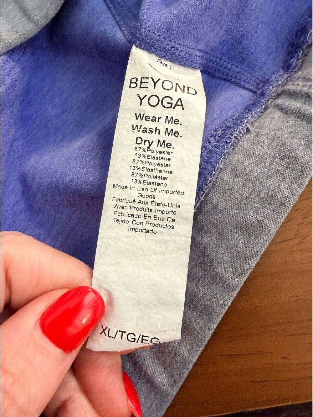 Beyond Yoga Spacedye Top Line Sports Bra Indigo Heather/Cloud Gray Heather / XL